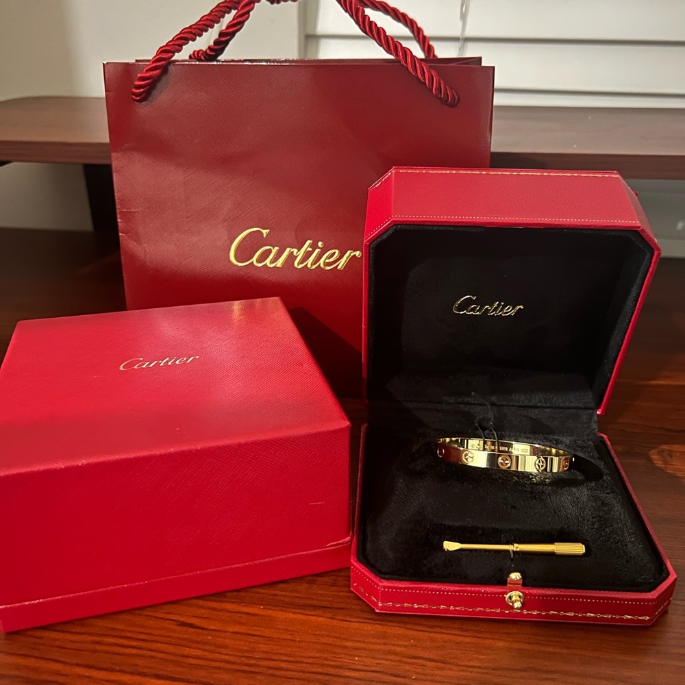 Yellow Gold Love Bracelet with Screwdriver